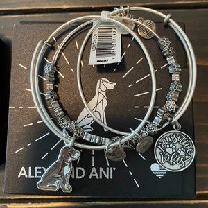 Pawsitive Vibes Alex and Ani Bracelet Set